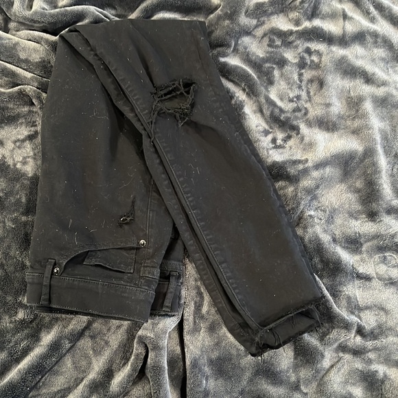 [Express] Skinny High Rise Destroyed Jeans - Picture 2 of 5